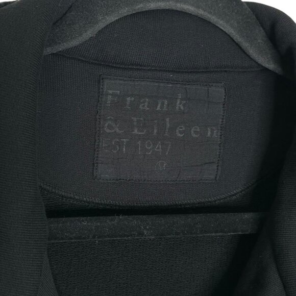 Frank & Eileen Belfast Black Triple Fleece Sweatshirt Peacoat Jacket Size M - Picture 4 of 12